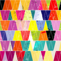 Materiał do szycia seamless pattern background, with triangles, strokes and splashes