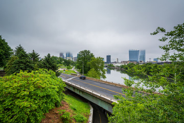 View of Martin Luther King Drive and the Schuylkill River, in Philadelphia, Pennsylvania.