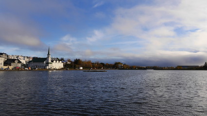 Fototapeta premium Sunset in Reykjavik