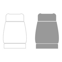 Pepper  the grey color icon .