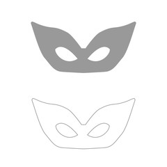Mask  the grey color icon .