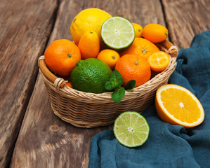 Fresh citrus fruits
