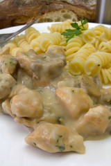 poulet aux champignons