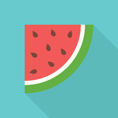 Vector watermelon background with seeds.