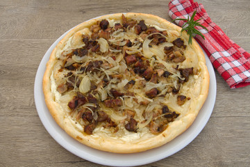 tarte viande et oignons