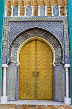 Decorative door in Morocco