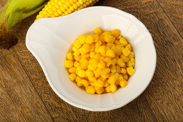 Sweet canned corn