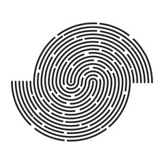 circle stripe lines logo vector symbol icon design. Beautiful illustration isolated on white background