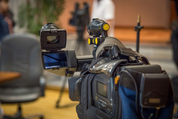 television camera close-up