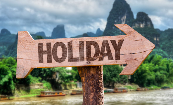 Holiday Directional Sign