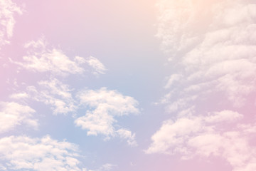 Sky with a pastel colored gradient