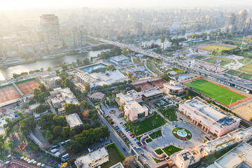 Fototapeta na wymiar Cairo aerial view - Cairo, Egypt