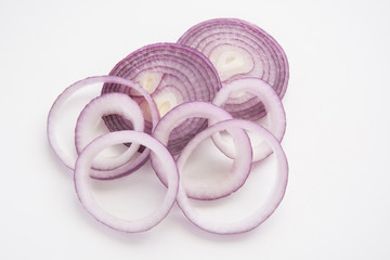 Red onion rings, Tropea onion