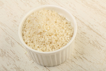 Raw rice heap