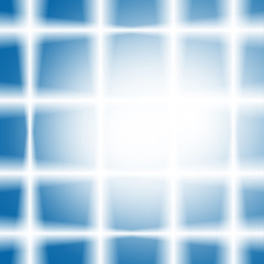 Morning sunlight set against a bright blue sky