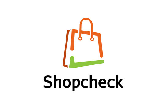 Shop Check Symbol Logo Design Illustration