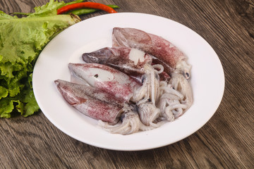 Raw squid