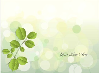 Leaves saver on the background