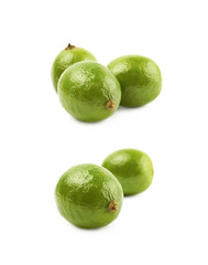 Pile of lime fruits isolated