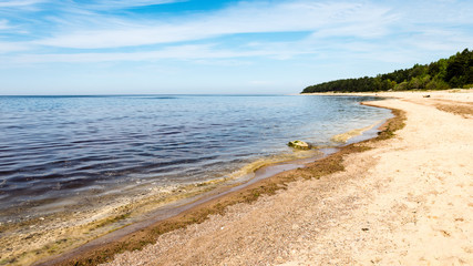 rocky beach in the baltic sea