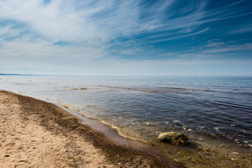 rocky beach in the baltic sea