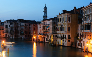 Venezia beautiful view at night, Venice, Italy