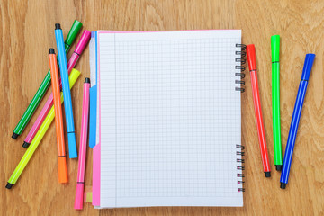 note paper on the old wooden table