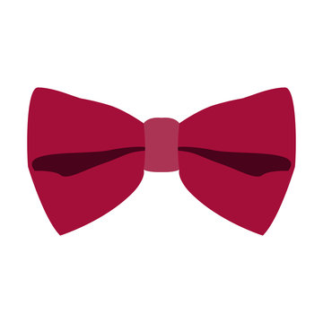 Isolated Bowtie Icon On A White Background, Vector Illustration