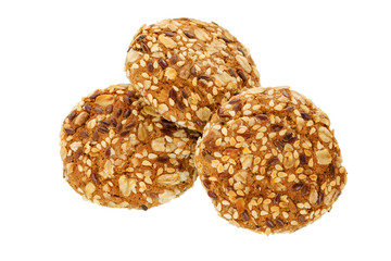 Cookies. Oatmeal cookies with sesame seeds and wholegrain.