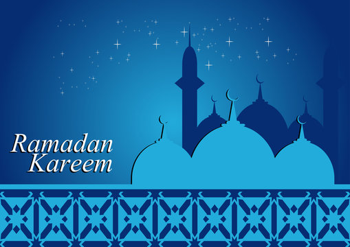 Simple graphic illustration Ramadan Kareem 6