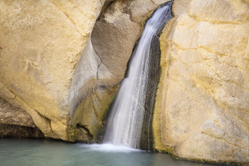 Fototapeta premium waterfall in desert in Tunisia