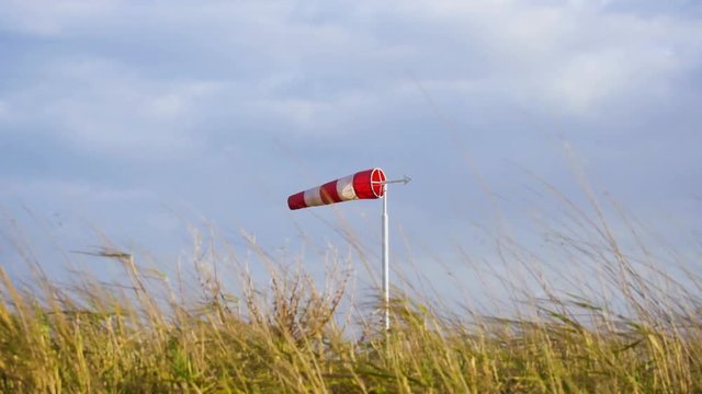 Windsock in wind