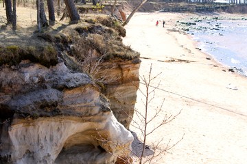 coastline in Latvia in spring 