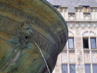 Aachen Karlsbrunnen Details 3