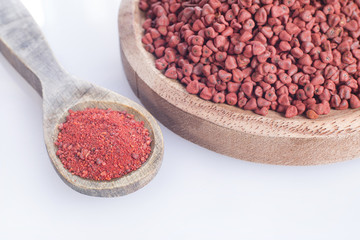 Annatto seeds and powder- Bixa orellana