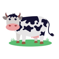 Cow Cartoon Vector