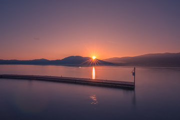 Sunset at Lake Maggiore