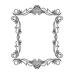 Decorative ornamental frame.  