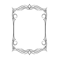 Decorative ornamental frame.  