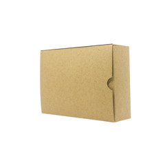 cartoon box isolated on white background. side view