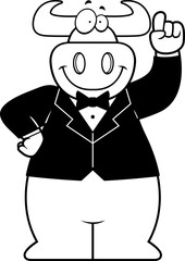 Cartoon Bull Tuxedo