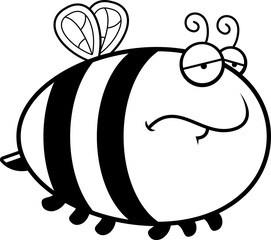 Sad Cartoon Bee