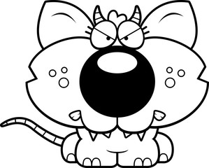 Cartoon Angry Chupacabra