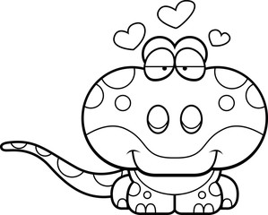 Cartoon Gecko Love