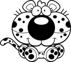 Cartoon Leopard Sitting
