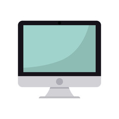 computer icon over white background. vector illustration