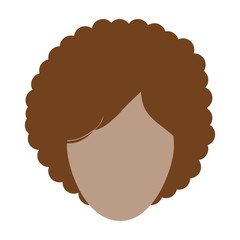 avatar woman face icon over white background colorful design  vector illustration