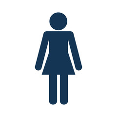 Fototapeta na wymiar pictogram woman icon over white background. vector illustration