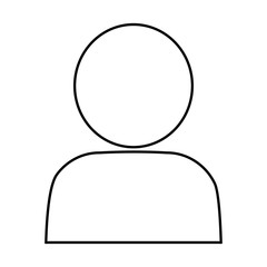 avatar man icon over white background. vector illustration