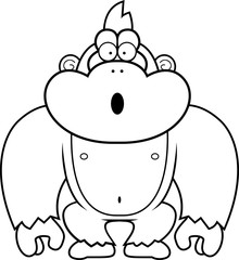 Cartoon Gorilla Surprised